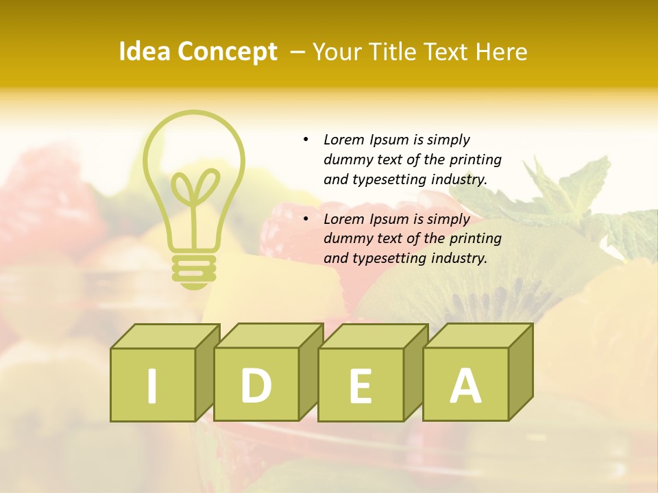 Orange Calorie Closeup PowerPoint Template