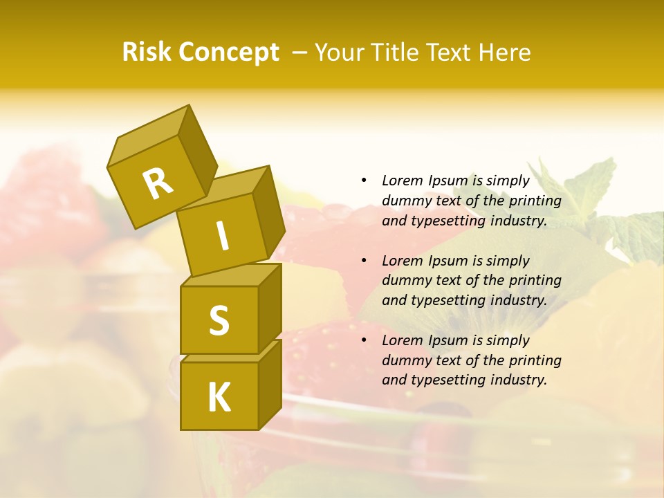 Orange Calorie Closeup PowerPoint Template