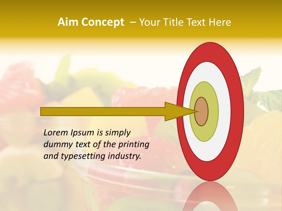 Orange Calorie Closeup PowerPoint Template