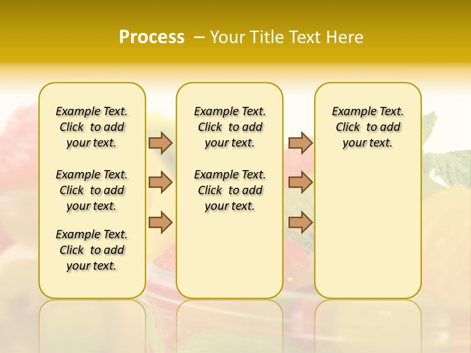 Orange Calorie Closeup PowerPoint Template