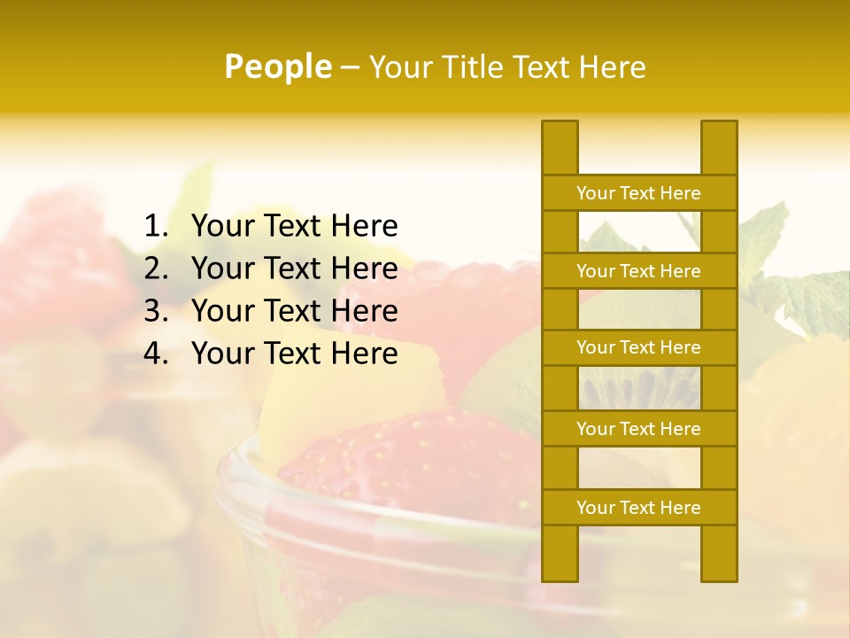 Orange Calorie Closeup PowerPoint Template