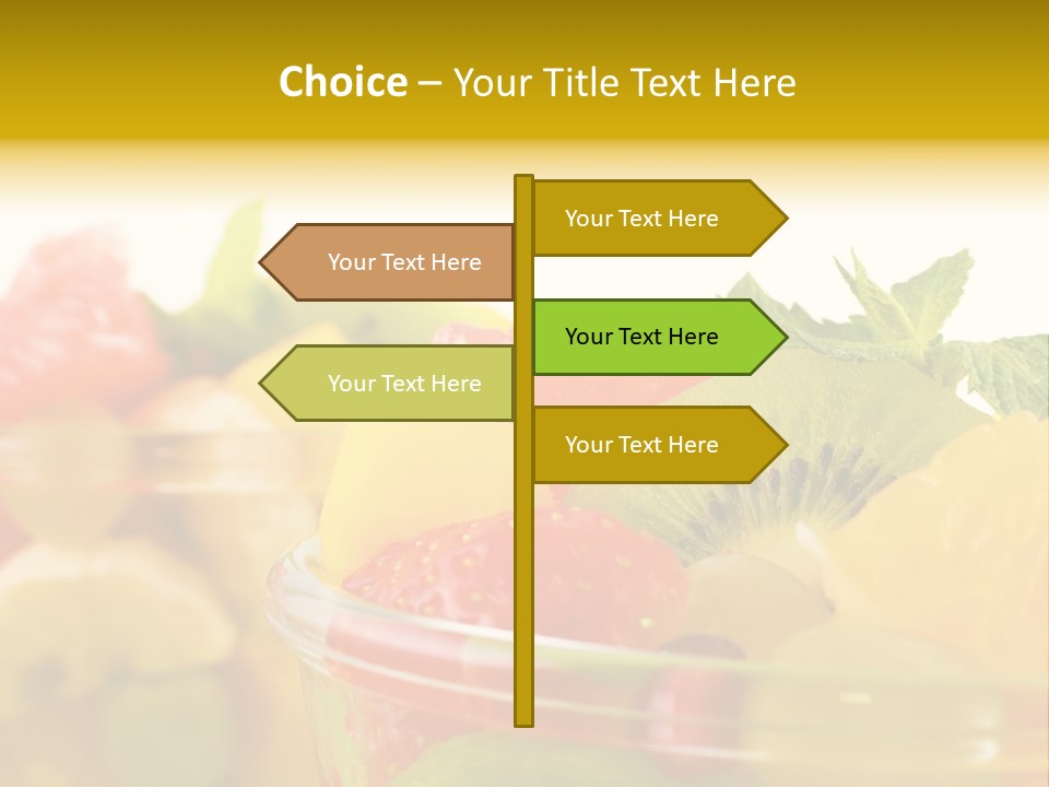 Orange Calorie Closeup PowerPoint Template