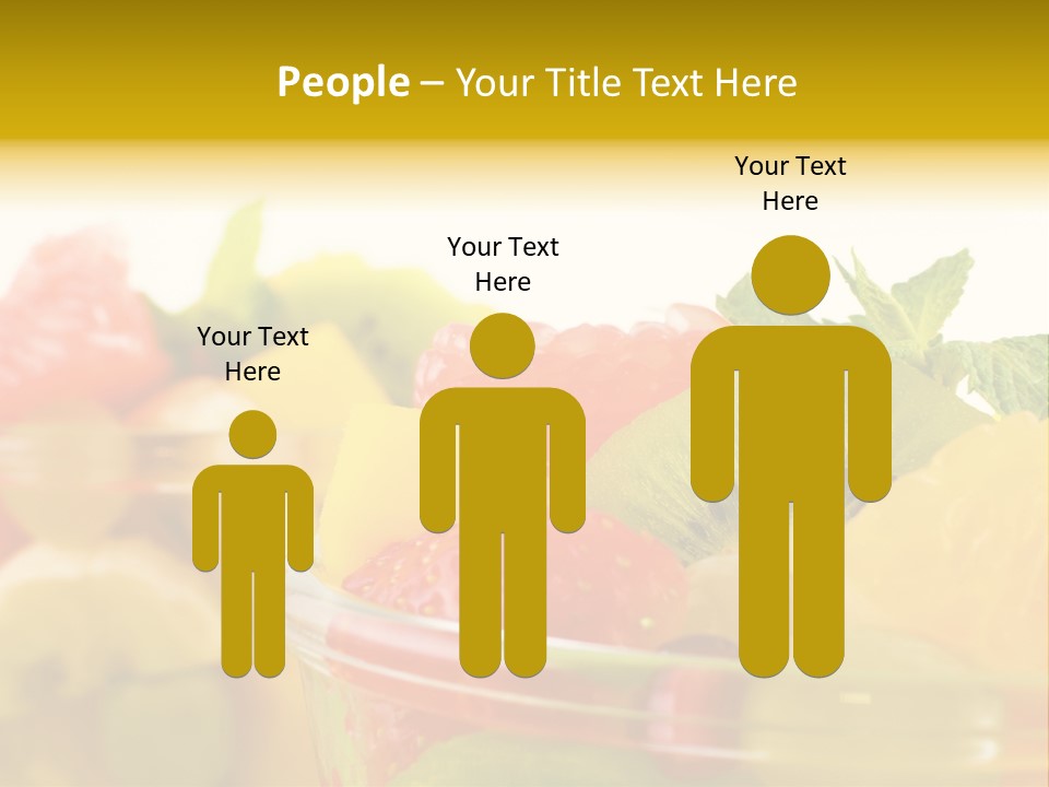 Orange Calorie Closeup PowerPoint Template