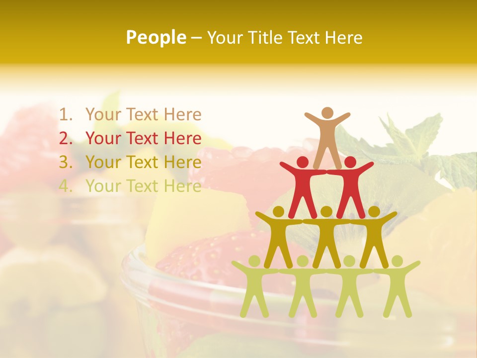 Orange Calorie Closeup PowerPoint Template