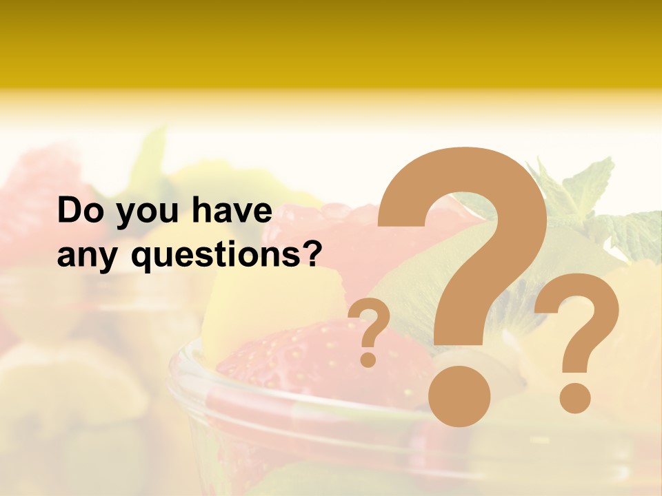 Orange Calorie Closeup PowerPoint Template