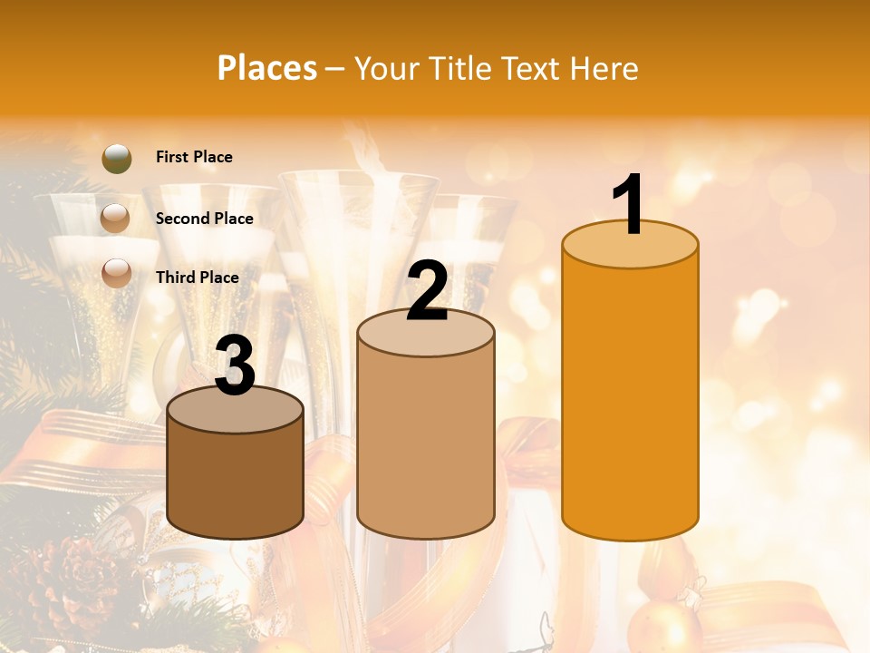 Card Christmas Happy Design PowerPoint Template