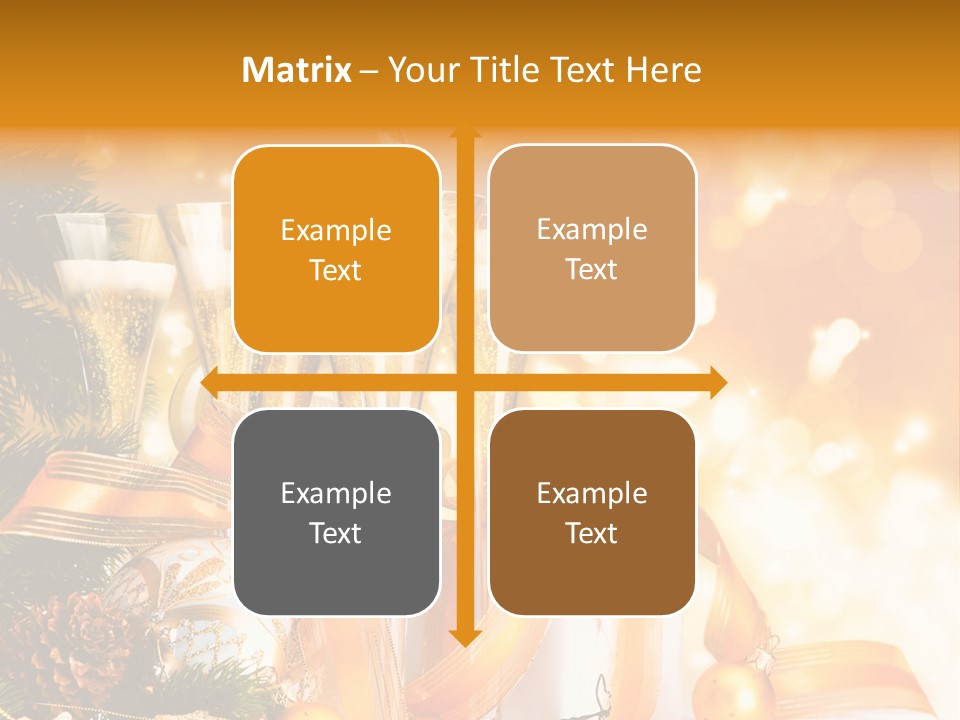 Card Christmas Happy Design PowerPoint Template