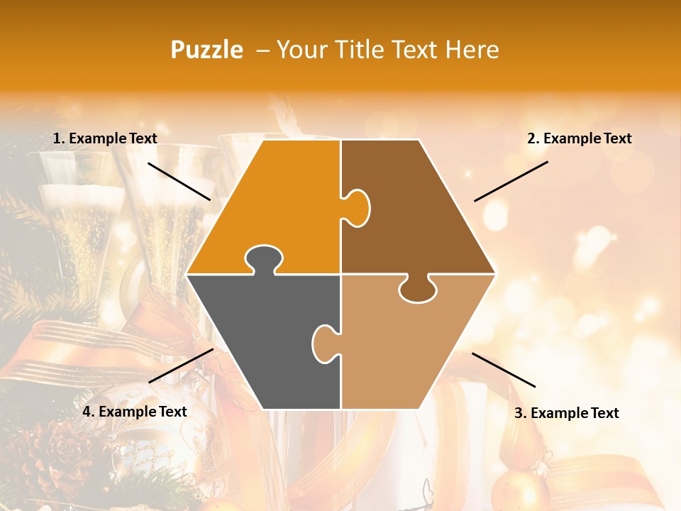 Card Christmas Happy Design PowerPoint Template