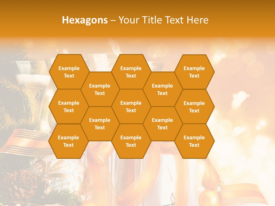 Card Christmas Happy Design PowerPoint Template