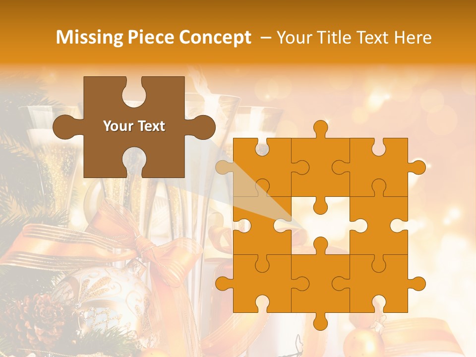 Card Christmas Happy Design PowerPoint Template