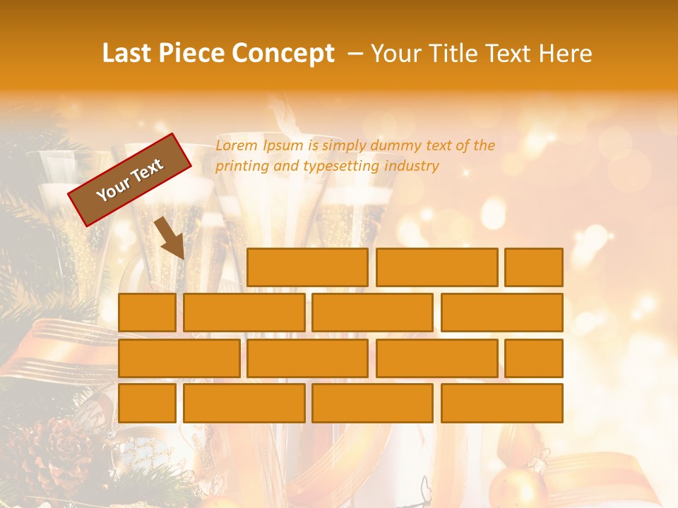 Card Christmas Happy Design PowerPoint Template