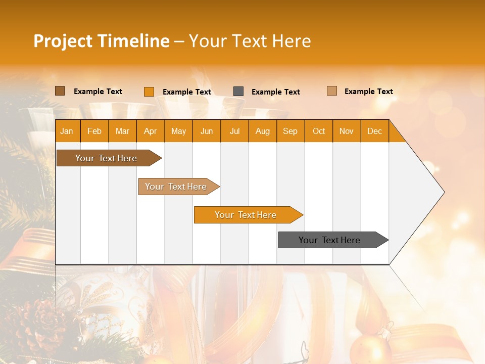 Card Christmas Happy Design PowerPoint Template