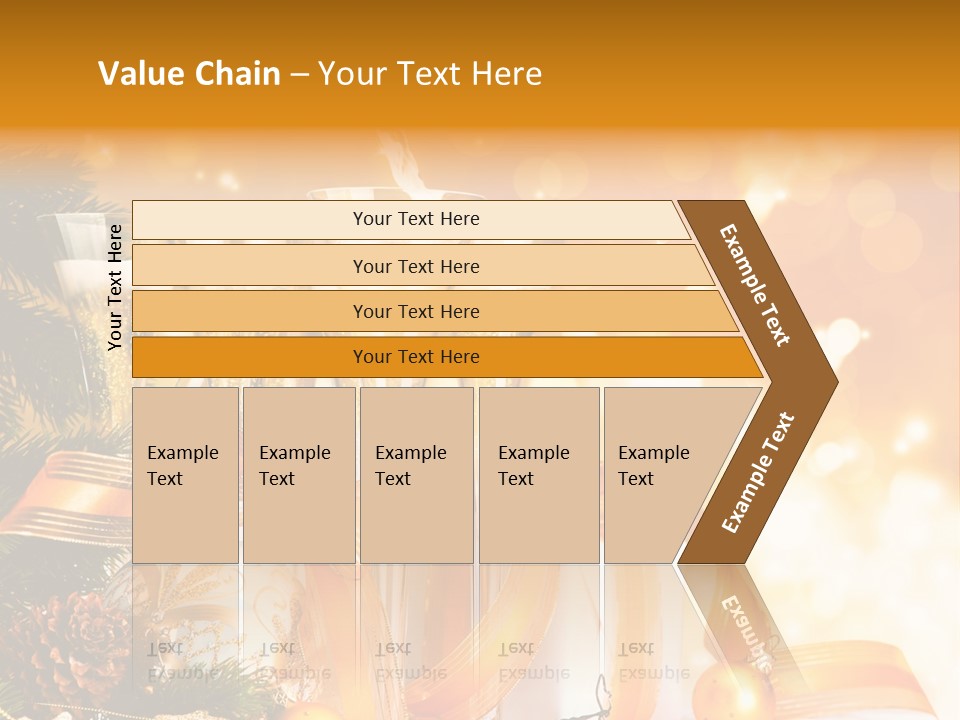 Card Christmas Happy Design PowerPoint Template