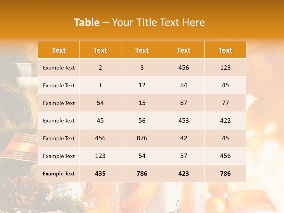 Card Christmas Happy Design PowerPoint Template