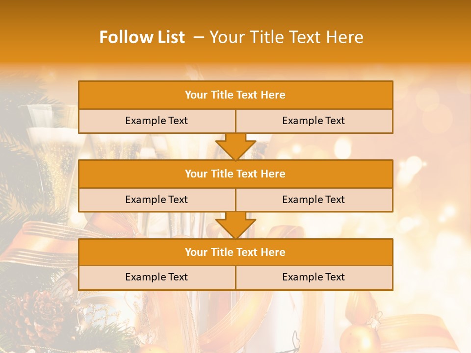Card Christmas Happy Design PowerPoint Template