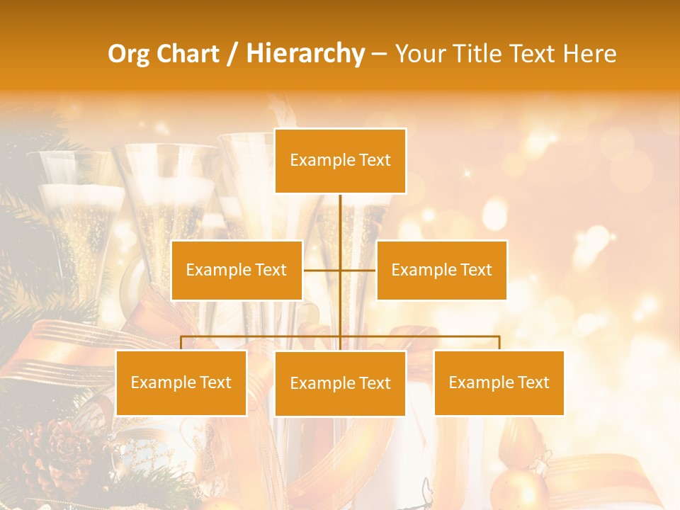 Card Christmas Happy Design PowerPoint Template