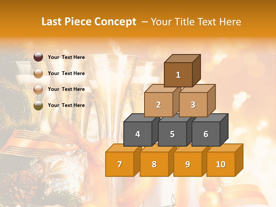 Card Christmas Happy Design PowerPoint Template