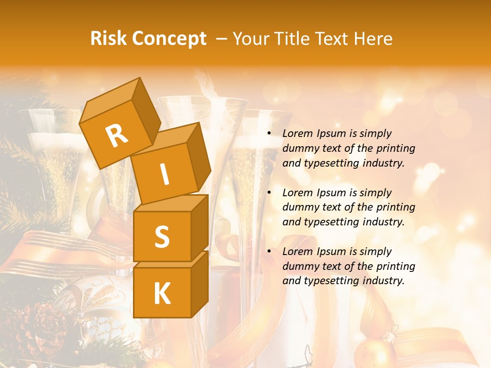 Card Christmas Happy Design PowerPoint Template