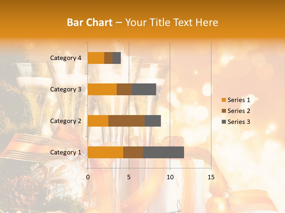 Card Christmas Happy Design PowerPoint Template
