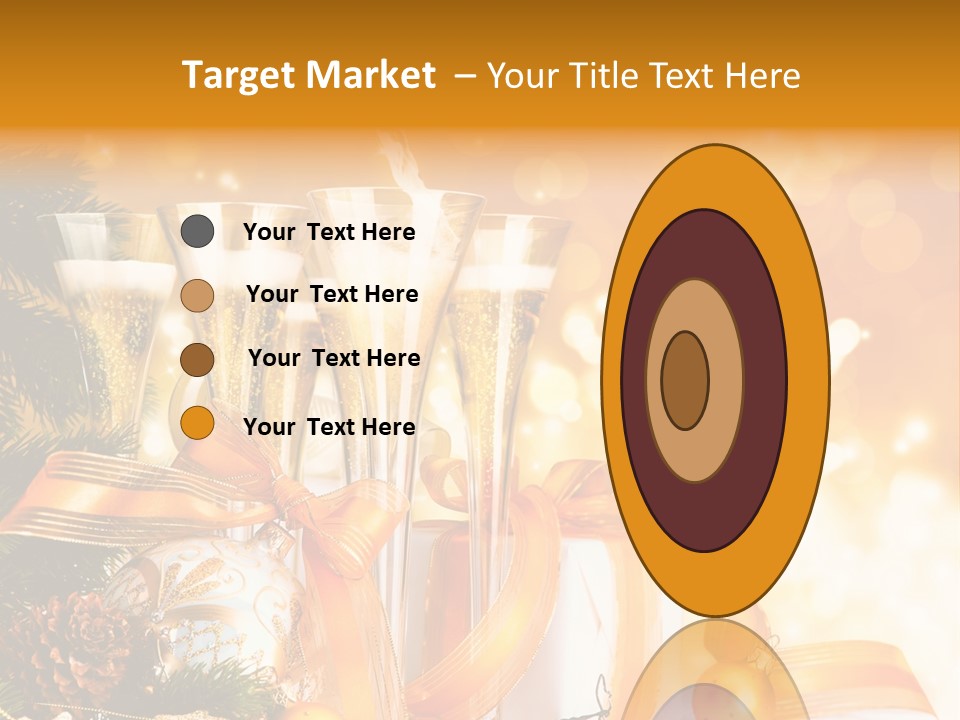 Card Christmas Happy Design PowerPoint Template