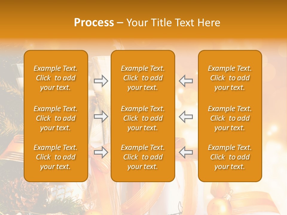 Card Christmas Happy Design PowerPoint Template