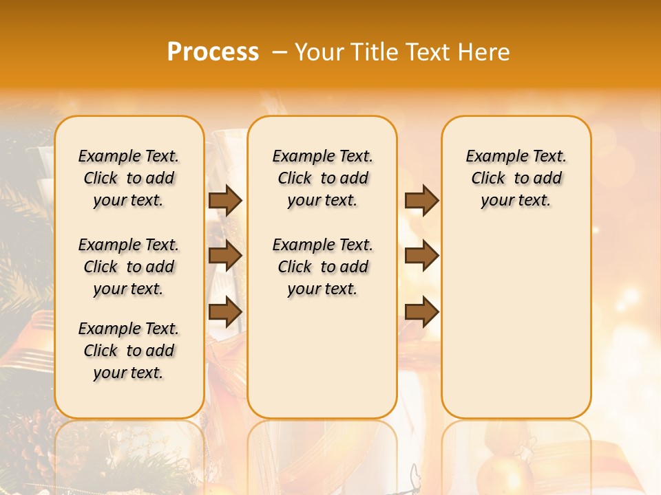 Card Christmas Happy Design PowerPoint Template