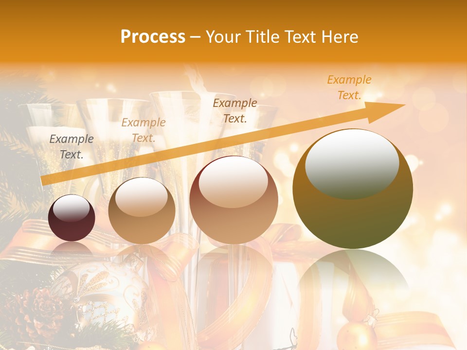 Card Christmas Happy Design PowerPoint Template