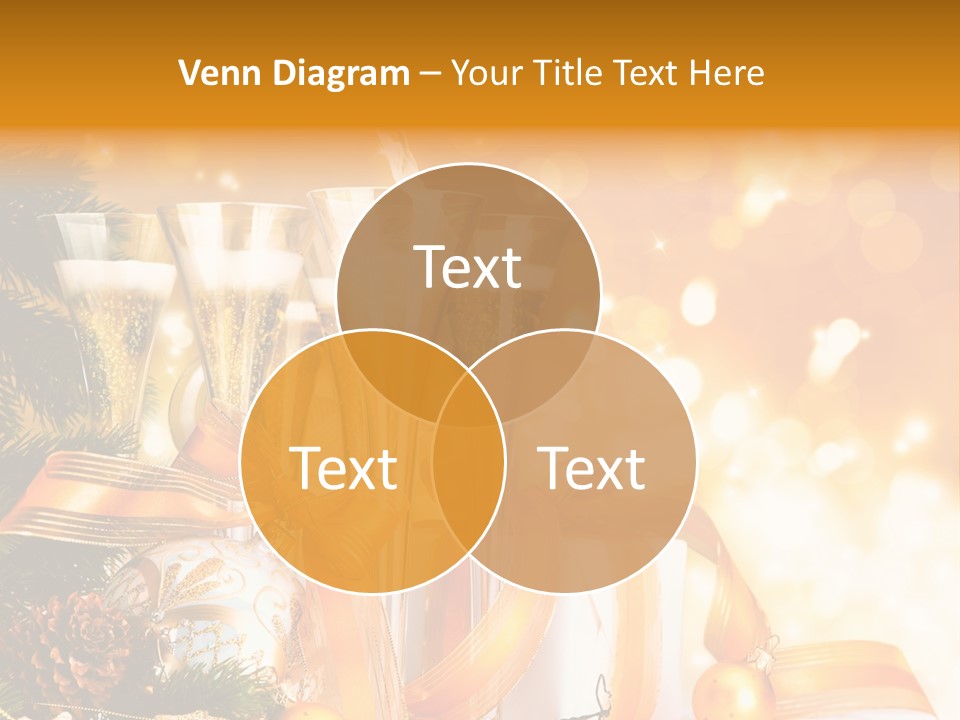 Card Christmas Happy Design PowerPoint Template