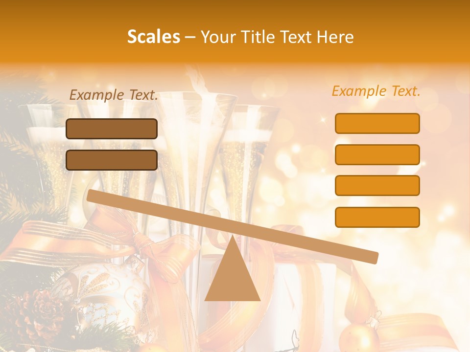 Card Christmas Happy Design PowerPoint Template