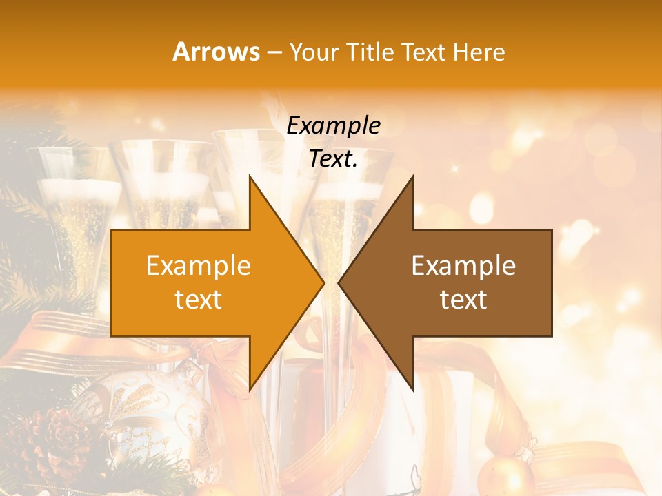 Card Christmas Happy Design PowerPoint Template