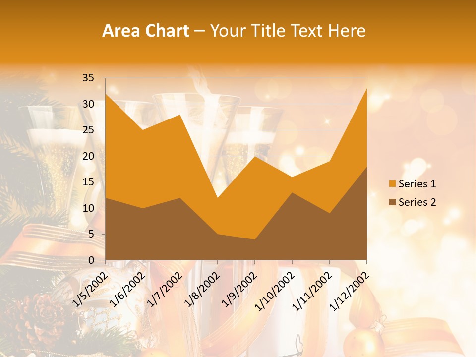 Card Christmas Happy Design PowerPoint Template