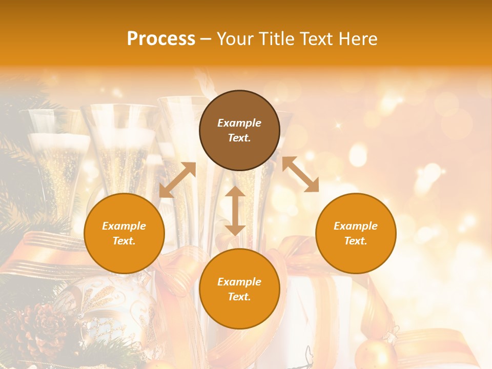 Card Christmas Happy Design PowerPoint Template