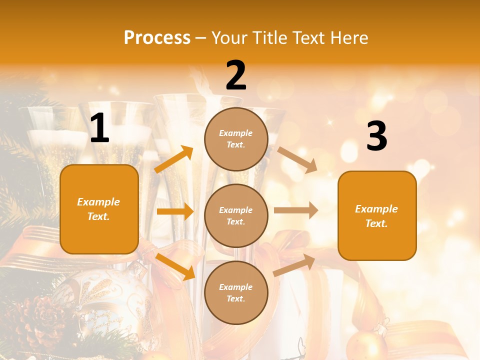 Card Christmas Happy Design PowerPoint Template