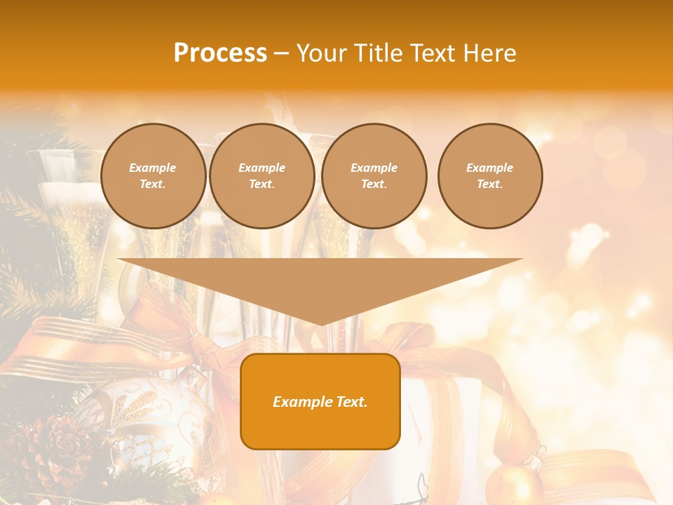 Card Christmas Happy Design PowerPoint Template