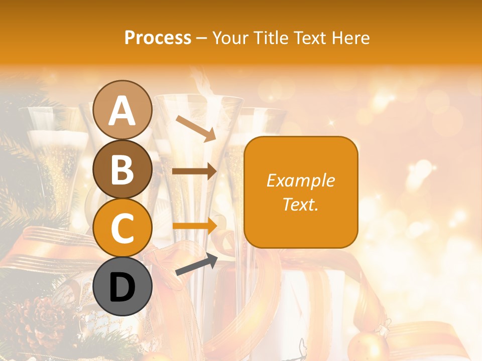 Card Christmas Happy Design PowerPoint Template