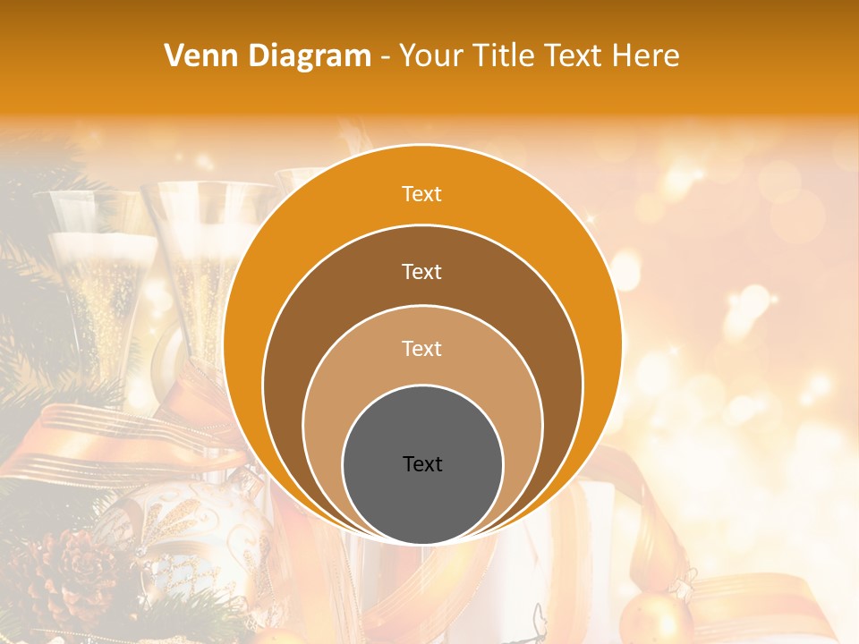 Card Christmas Happy Design PowerPoint Template