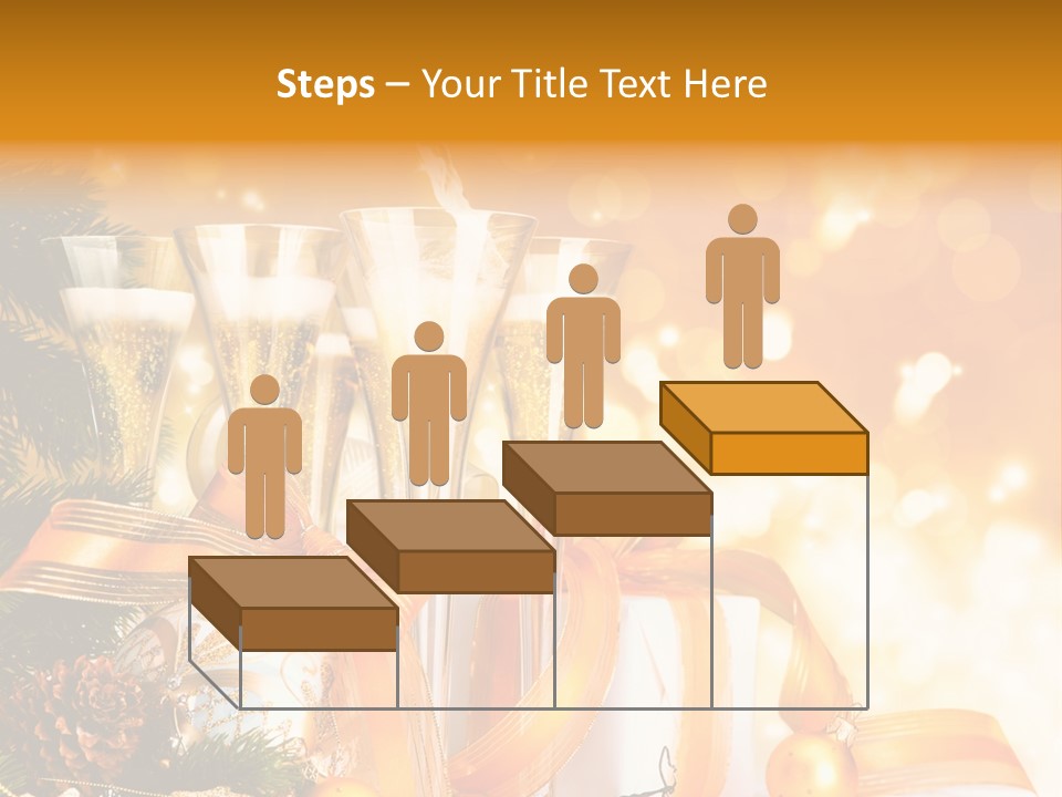 Card Christmas Happy Design PowerPoint Template