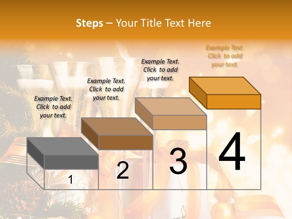 Card Christmas Happy Design PowerPoint Template