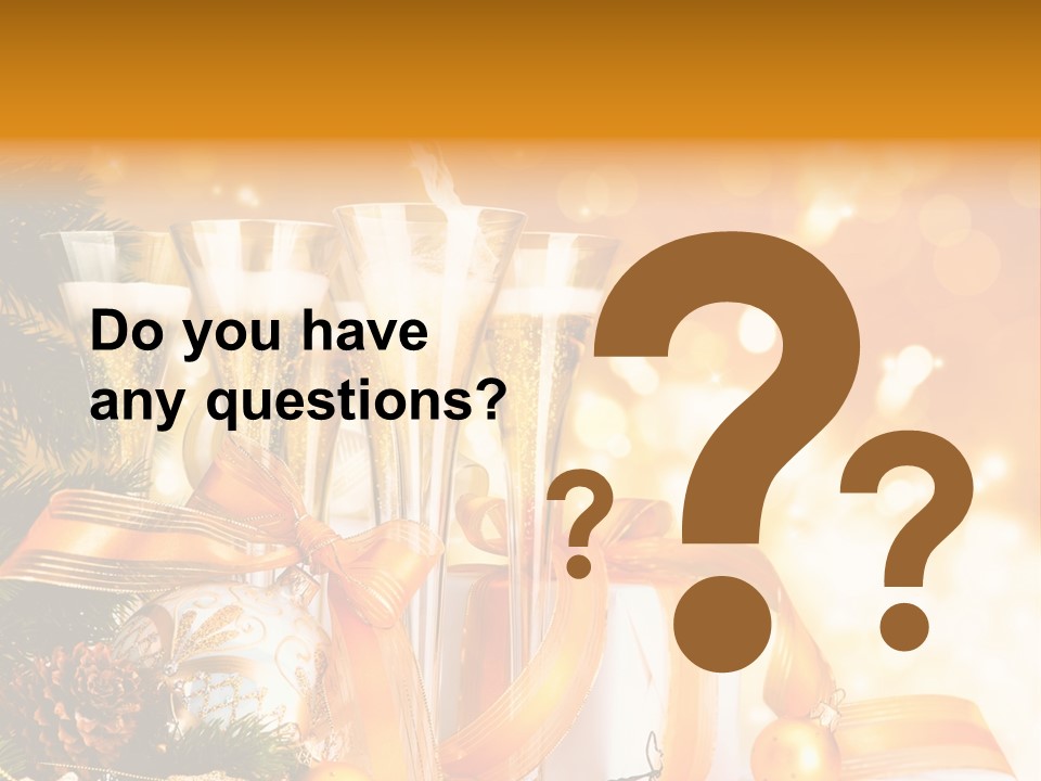 Card Christmas Happy Design PowerPoint Template