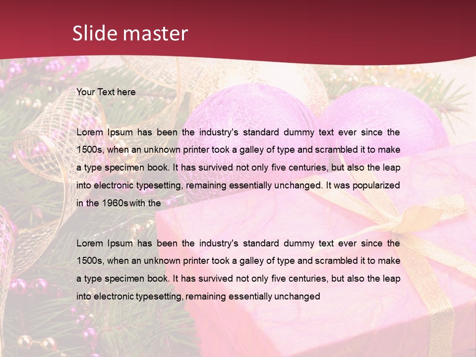 Celebration Decoration Shape PowerPoint Template