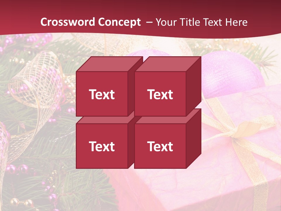 Celebration Decoration Shape PowerPoint Template