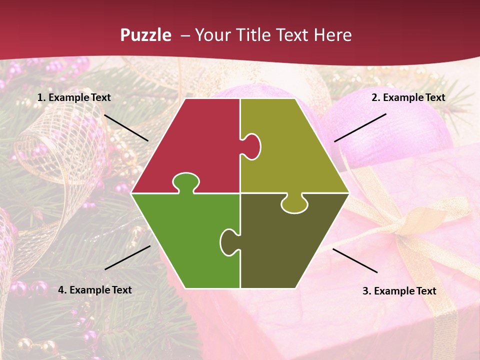 Celebration Decoration Shape PowerPoint Template