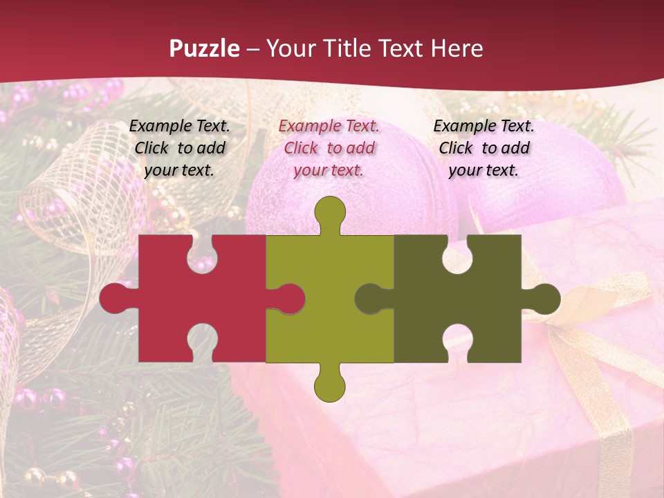 Celebration Decoration Shape PowerPoint Template