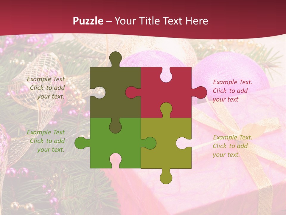 Celebration Decoration Shape PowerPoint Template