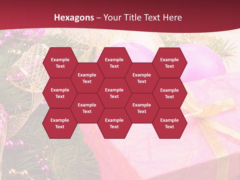 Celebration Decoration Shape PowerPoint Template