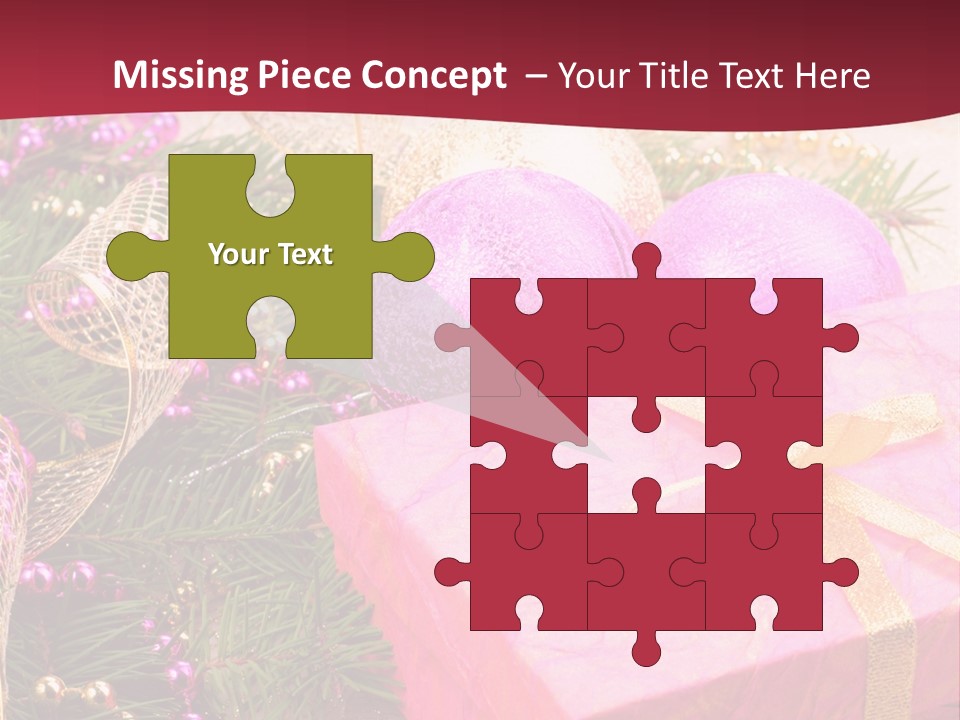 Celebration Decoration Shape PowerPoint Template