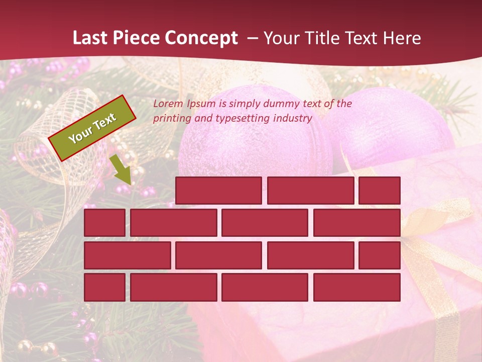 Celebration Decoration Shape PowerPoint Template