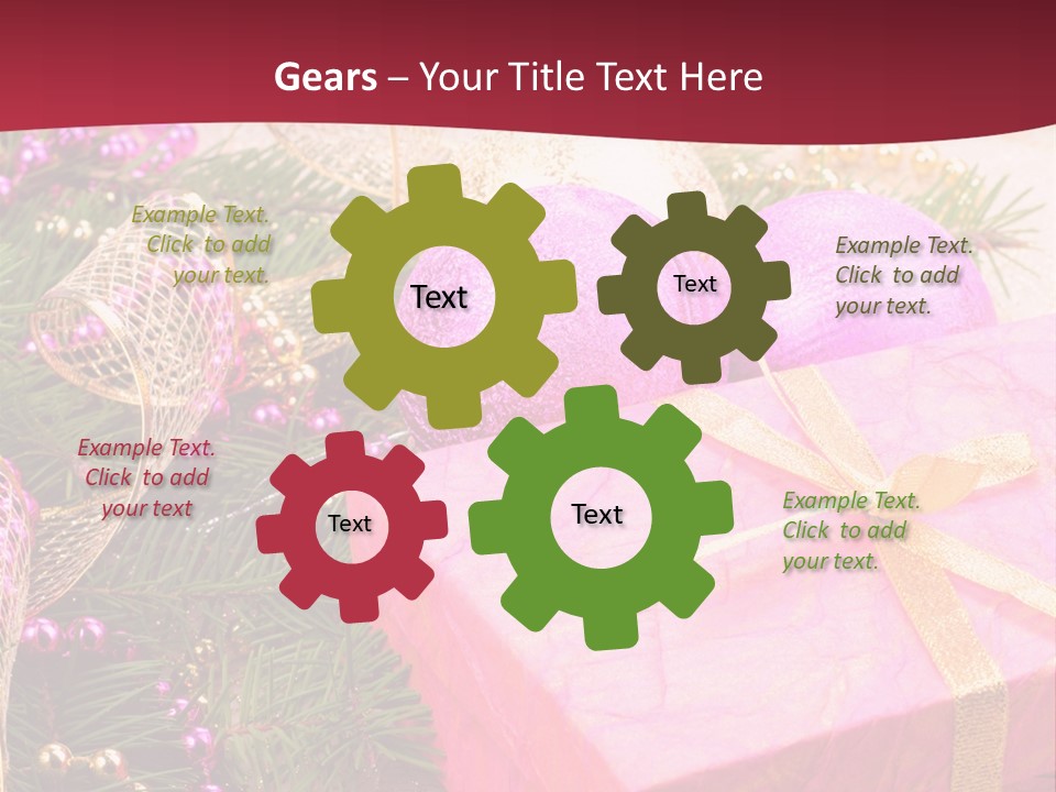 Celebration Decoration Shape PowerPoint Template