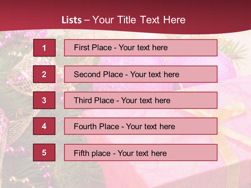 Celebration Decoration Shape PowerPoint Template