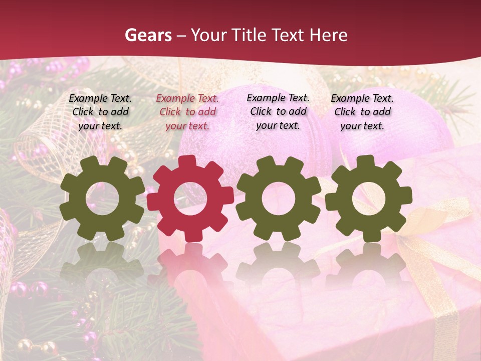 Celebration Decoration Shape PowerPoint Template